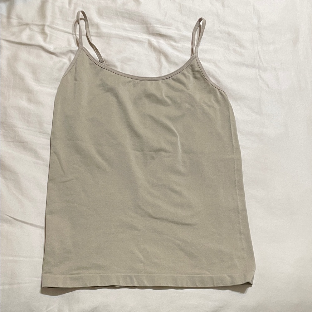 White and Tan Beige nudeCamisole Duo - lot of 2. - Picture 2 of 7